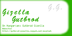 gizella gutbrod business card